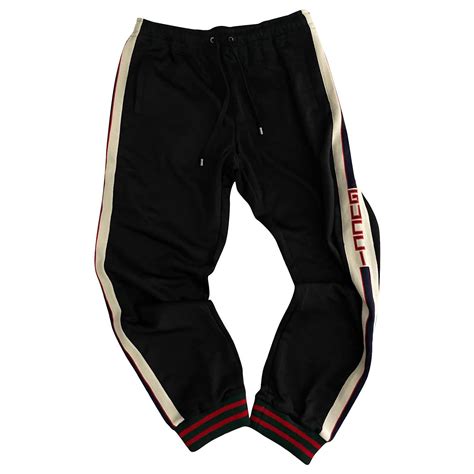 jogging gucci noir|gucci sweatpants for men.